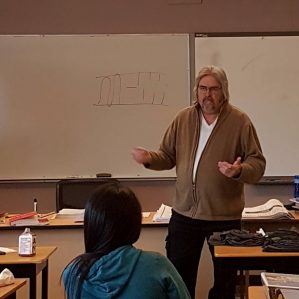 Step BC's Norman Humprey talks to Foundation students about resources available for them